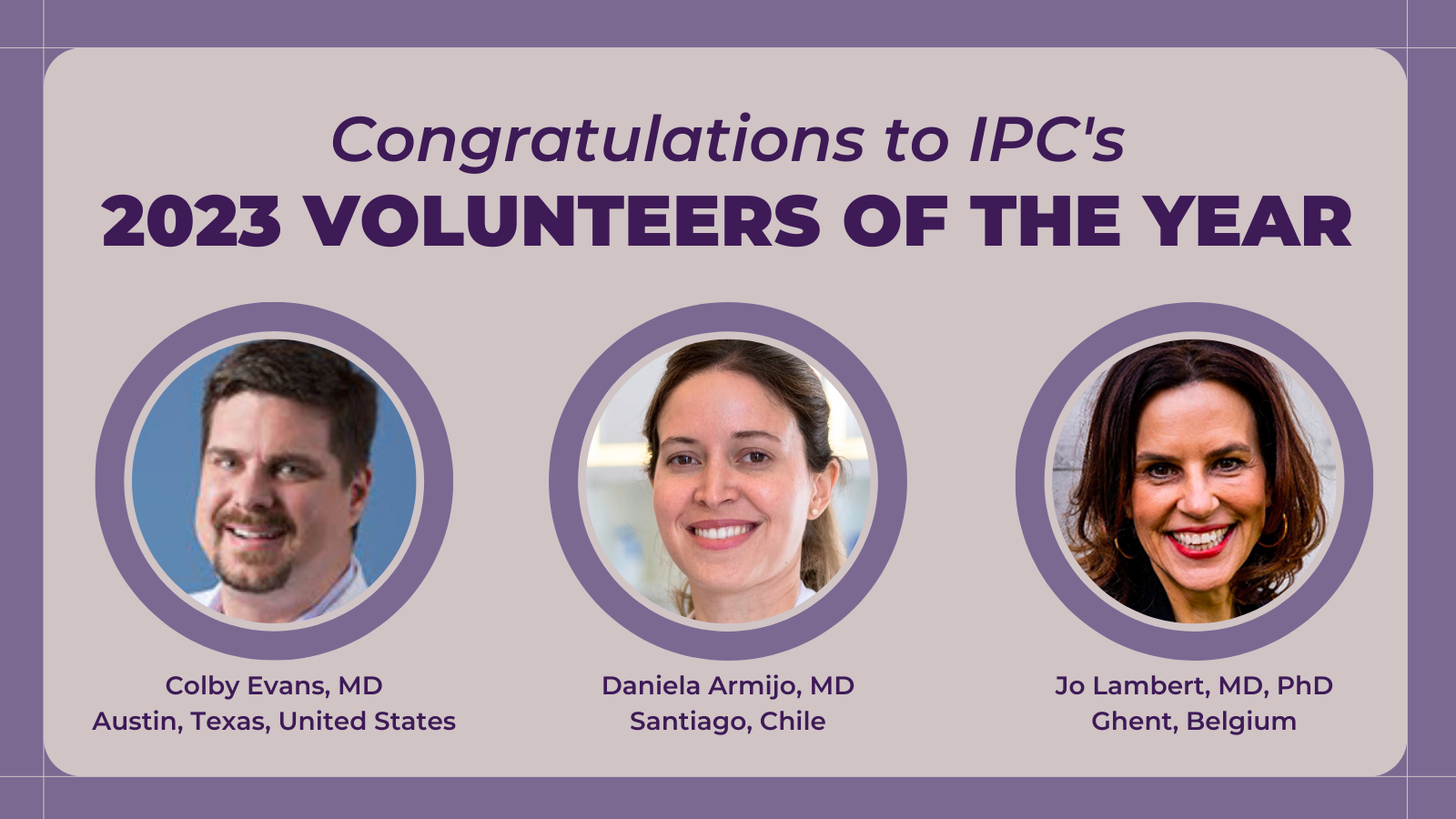 Meet Our 2023 Volunteers of the Year | International Psoriasis Council